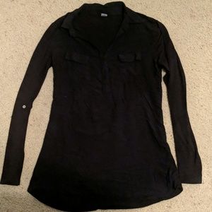 Long sleeved collared shirt